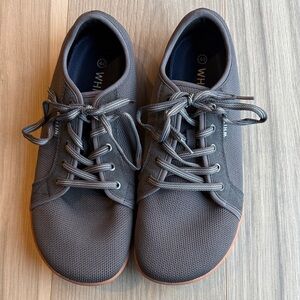 Whitin Men's Charcoal Gray Minimalist Barefoot Knit Sneakers Size 44 ( 11W )